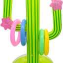 Inflatable Cactus Ring Toss Game - Hawaiian Pool Games Cactus for Summer Party Supplies Favors - Pool Beach Party Decoration Supplies