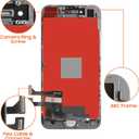for iPhone SE 2020 Screen Replacement,for iPhone SE2 LCD Touch SE 2nd Generation A2296 A2275 A2298 Display Sensor Glass Panel Digitizer Assembly Repair Parts Kit with Protector Film +Tools (Black)