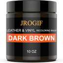 Leather Recoloring Balm, Leather Repair Kit for Furniture, Leather Dye, Leather Color Restorer for Couches, Leather Scratch Remover, Leather Paint for Furniture (10 OZ Dark Gray)