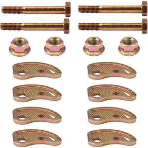 Upper Control Arm Alignment Cam Bolt Kit Enhanced Compatible with 99-18 Chevy Silverado 1500 Suburban Avalanche 2500 GMC Sierra 1500 2WD 4WD Fit Hummer H2 H2T Bolts  1.5 Suspension Kits 4 PCS