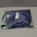 COOFANDY Men's Luxury Shiny Silk Like Satin Dress Shirt Long Sleeve Slim Fit Button Up Shirts (Navy Blue, X-Large)