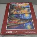 Puzzles for Adults 1000 Pieces, 2 Pack Unique 1000 Piece Lake and Night View Jigsaw Puzzles, Premium Scenic Landscape Puzzles & Nature Theme for Challenging Game Night
