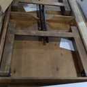 Flash Furniture Hercules Series 8' x 40" Rustic Solid Pine Folding Dining Table, Rectangular Antique Farmhouse Dining and Event Extension Table