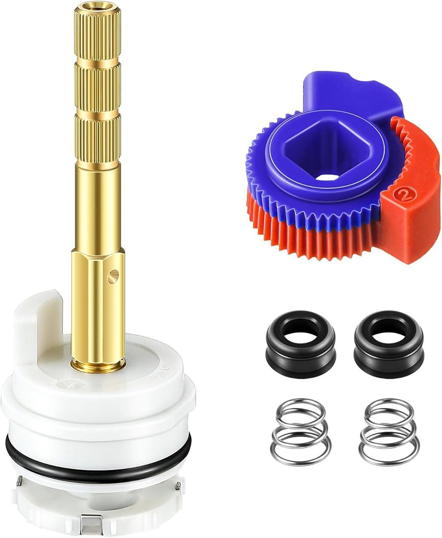 Dreyoo Round Stem Washerless Cartridge Compatible with Danze DA603567, Shower Cartridge Compatible with Glacier Bay and Pegasus Single Handle Tub/Shower Faucets with Temperature Limit Stops