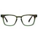 Peepers by PeeperSpecs Strut Square Blue Light Blocking Reading Glasses, Green/Tortoise, 48 + 1.75