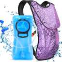 Rave Hydration Pack, Hydration Backpack with 2L Hydration Bladder, Festival Essential Water Backpack for Hiking, Running, Cycling, and Music Festivals