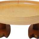 Wood Key Bowl for Entryway Table, Key Tray, Jewelry Tray, Valet Tray with 2 Cute Duck Feet, for Rings, Coins, Bracelets Watches