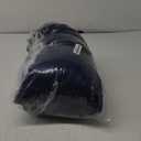 Percale Covered Comforter, Navy - Light Blue Reversible. Non-Allergenic, Great for Camp. 66x94