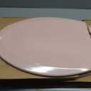 Bemis 1500EC Durable Wood Toilet Seat with Easy Clean Hinges, Made in USA, Elongated, Venetian Pink