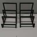 Matte Black Clutch Display Stand - Stylish 3-Step Clutch Handbag Holder and Purse Closet Organizer - Sleek Wallet Displays Rack for Boutique Store