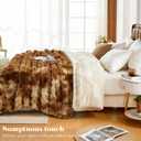 Faux Fur Throw Blanket for Couch, 1000 GSM Cozy Fuzzy Fluffy Soft Plush Thick Bubble Sherpa Blanket for Sofa Bedroom Living Room, Mothers Day Birthday Gifts for Women Home Decor