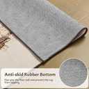 Merelax 4ft Round Brown Abstract Area Rug, Washable Non Slip Circle Rug for Entryway, Kitchen, Bedroom, Bathroom, Nursery, Living Room, Thin Soft Circular Rugs Indoor Dcor, Low Pile Carpet, Coffee