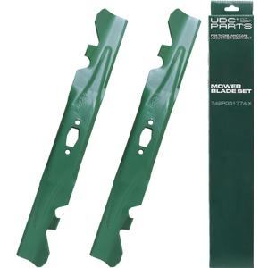 UDC Parts 742P05177A-X S-Shape Mower Blades Replacement for Cub Cadet 42 Inch ZTS1-42 742P05177 raftsman Z5200 Blades T2200 Z3200 T2200K Riding Mower / 2 Pack Gator Mulching