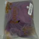 Sexy Split Mesh Lace Floral Sheer Babydoll Lingerie Outfit Dress 2 Piece with Thong Set (Medium, Long Purple)