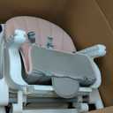 KB 3-in-1 Foldable Baby High Chair | 7 Height & 4 Recline Adjustable | Removable Seat & Tray for Easy Clean | 2 Locking Wheels | Multifunctional Infant High chairs for Babies and Toddlers Girl (Pink)