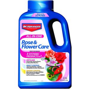 BioAdvanced All-In-One Rose and Flower Care Fertilizer, Granules, 4 lb
