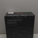 FOHERE Sandwich Maker 3 In 1 Waffle Maker With Removable Plates,1200W Grilled Cheese Maker, 5-gear Temperature Control, Non-stick Coating Easy to Clean, Indicator Lights, Silver/Black