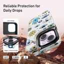 Goodon for iPhone 14 Plus Case Wallet - Flip Folio Leather Cover with Trendy Floral Design, 4 Card Slots & Kickstand Function, Stylish Protective Phone Case for Women and Girls - Eyes