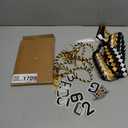 Graduation Lei Set for 2026 Grads, Woven Lei with Honor Cord, Double Braided Ribbon Lei for 2026 Graduate Ceremony Party (Gold, Black and White)