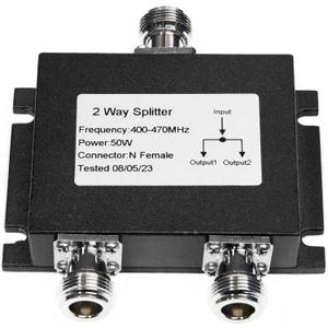 Fumei UHF 400-470MHz 2 Way Micro-Strip Power Splitter 2 Way Cavity Power Divider with N Female connectors (Micro-Strip)