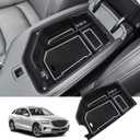 ZCLINKO 2022 2023 2024 2025 Genesis GV70 Center Console Organizer Armrest Storage Box Armrest Organizer Insert Tray Armrest Console Organizer 2024 2025 GV70 Accessories (White)