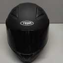 YEMA Motorcycle Street Bike Full Face DOT Helmet YM-832 with Removable Neck Scarf for Men and Women (Small, Matte Black)