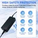 33.6V 2A Adapter Charger Compatible with Unagi Model One E350 E500 Scooter Charger Power Supply Cord PSU,33.6V Power Supply Replacement for Unagi Model One E350 E500 Scooter