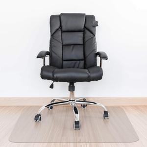 Kuyal Clear Chair Mat, Hard Floor Use, 48" x 36" Transparent Office Home Floor Protector mat Chairmats (48" x 36" Rectangle) (36" x 48" Rectangle)