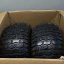 (2-Pack) 18" Tubeless Tires On Rims - 18x8.5-8 Tire and Wheel Assemblies - 4-Lug 4" Center - 2.83" Center Bore - Load Range B Max Tire Weight of 815 Lbs - Compatible with Alumacraft Boat Trailers