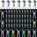 50 Pcs Mini Astronaut Figurines Glow in the Dark Miniature Astronaut Tiny Spaceman Toys for Kids Space Party Classroom Prize Easter Egg Stuffers Birthday Gift Piata (Partial Body Glow)