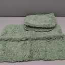 MIULEE Sage Green Bathroom Rugs Set 2 Piece, Soft Absorbent Microfiber Bath Mat Set, Non Slip Quick Dry Machine Washable Plush Shaggy Bath Rugs for Bathroom Floor, Tub and Shower, 16x24 inches