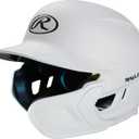 Rawlings | MACH ADJUST Batting Helmet with Extension Flap | Right Hand Batter | Senior (6 7/ 8" - 7 5/ 8") | Matte White