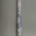 NuWallpaper Flourish Block Print Mineral Blue Faux Grasscloth Peel and Stick Wallpaper, SSS6309