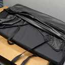 Back Seat Extender for Dogs, Hard Bottom Dog Car Seat Cover for Back Seat, Upgraded Waterproof PU Leather, Easy to Clean, Anti-Scratch & Durable Dog Hammock for Car and SUV, Holds 400lbs, Black