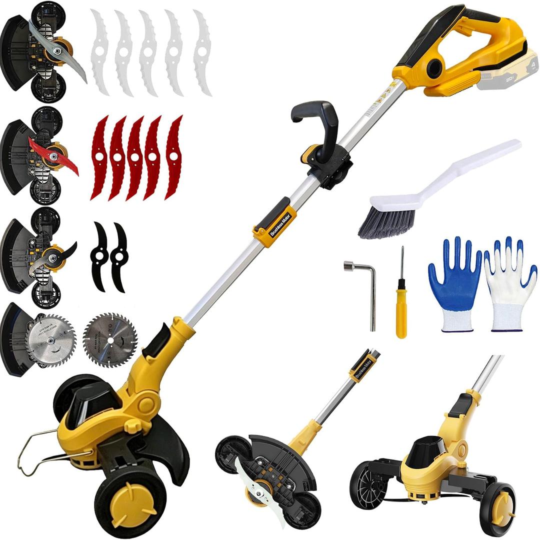 12" Cordless Weed Wacker for Dewalt 20V Max Battery, Electric Weed Eater