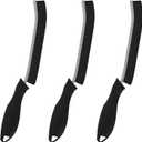 Cleaning Brush - 3 Pcs Hard Bristle Crevice Cleaning Brush, Grout Brush, Scrub Brush Cleaning Supplies, Gap Cleaning Tools for Bathroom Kitchen Toilet Window Track (3, Black)