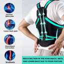 Back Brace Posture Corrector for Women and Men Comfy Shoulder Straightener, Pain Relief: Upper/Lower Back.Support for Scoliosis, Hunchback, Thoracic Spine Upgraded Full Back Support. Medium, Black
