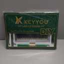 KEYYOU Lash Extension Kit DIY 300Pcs Lash Clusters Eyelash Extension Kit 40D C Curl 9-18MIX Lash Clusters Kit with Lash Glue Remover Applicator Easy to Use for Beginners(Kit,40D-C,9-18MIX)