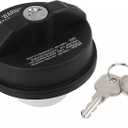 Locking Gas Cap Fuel Tank with Key, Lock Fuel Cap Cover Compatible with 4Runner, Chevy Silverado 1500 2500 3500, Nissan GMC Subaru Buick Replace #10504 77300-47020