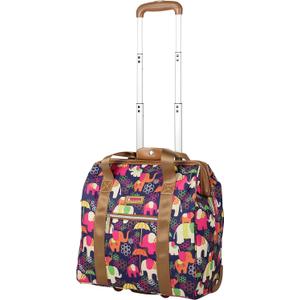 Lily Bloom Design Pattern Carry on Bag Wheeled Cabin Tote (Elephant Rain)