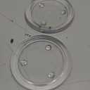 Patelai 36 Pieces Clear Glass Pillar Candle Holder Plates 4 Inch Round Glass Candle Plate Small Flat Tray for Dining Table Centerpiece Wedding Spa Home Party Decoration