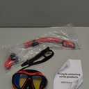 Snorkeling Gear for Adults, Snorkel Set Scuba Diving mask Dry-Top, Adult Swimming Goggles with Nose Cover, HD Tempered Glass Panoramic Anti-Leak Anti-Fog (Black)