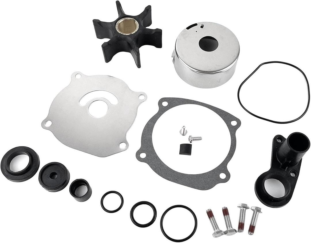 Water Pump Impeller Repair Kit 5001594 for Johnson Evinrude OMC Outboard 75 85 90 115 120 130 135 140 150 175 200 225 235 250 300 HP V4 V6 V8 Replace 434421 Sierra 18-3392