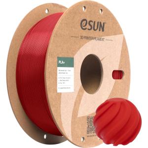 eSUN PLA+ Filament 1.75mm, 3D Printer Filament PLA Plus, Dimensional Accuracy +/- 0.03mm, 1KG Spool (2.2 LBS) 3D Printing Filament for 3D Printers, Fire Engine Red