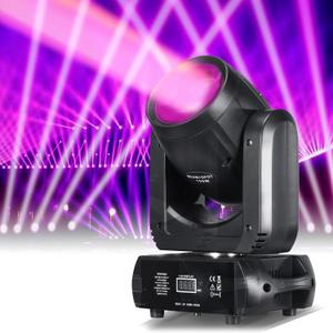 Dj Lights Moving Head 150W LED Stage Lights 8 Colors 8 Gobos Beam Spot Wash Lighting 18-Facet Prism Infinite Rotating DMX 512 Sound Activated for Party Wedding Church Live Christmas