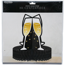 4 x Seasonal Celebrations New Years Eve Paper Table Top Décor Piece