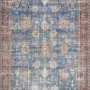 Loloi Loren Collection LQ-01 Blue/Brick 2'-3" x 3'-9" Accent Rug