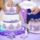 Dunzy 50 Set Butterfly Theme Baby Shower Favors for Guests Butterfly Soap Favors with Thanks You Cards Gender Reveal Baptism Party Decorations Wedding Souvenirs (Purple,Light Purple)