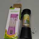 Cordless Mini Blender Make Smoothies & Shakes - Portable Blender with 380ML BPA-Free Travel Cup, USB Rechargeable, Easy to Clean, Suit in Gym/Office