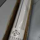 LazBlinds No Drill TDBU Roman Shades, Blackout - White, 35" W x 72" H